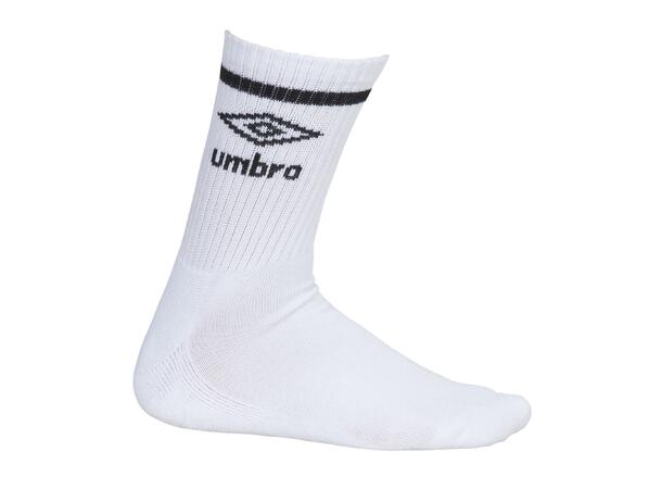 UMBRO Core Tennis Socks 3-P Vit 35-39 3-pack tennissockar